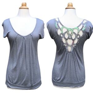 ✨HP✨ THREADS Open Back Sequin Top Tunic Tee Small